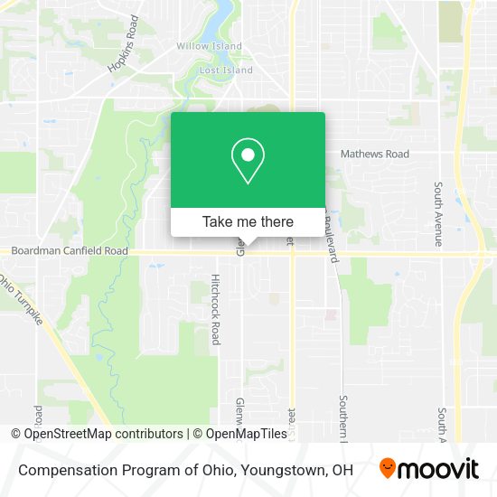 Compensation Program of Ohio map