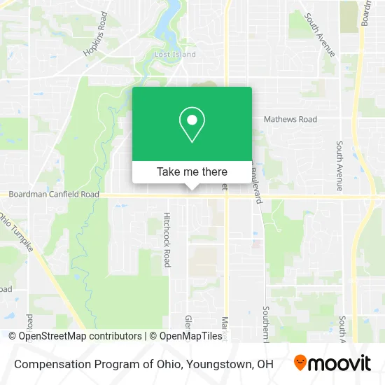 Compensation Program of Ohio map