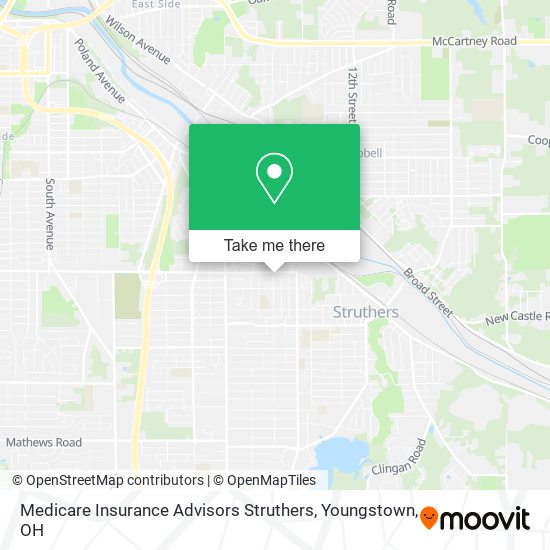 Medicare Insurance Advisors Struthers map