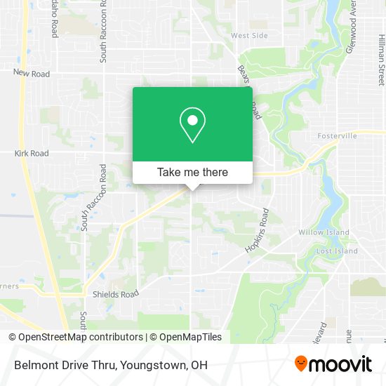 Belmont Drive Thru map
