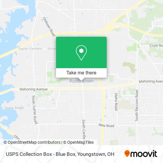USPS Collection Box - Blue Box map