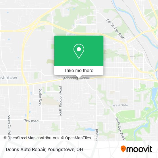 Deans Auto Repair map