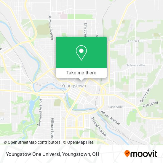 Youngstow One Universi map