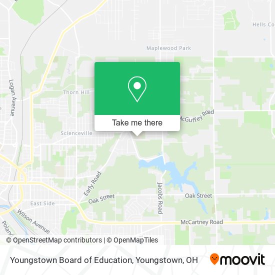 Youngstown Board of Education map