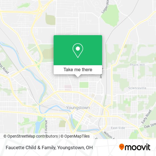 Faucette Child & Family map
