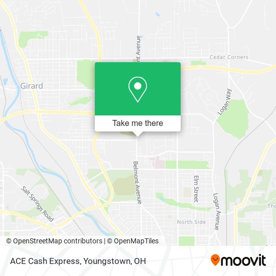 ACE Cash Express map