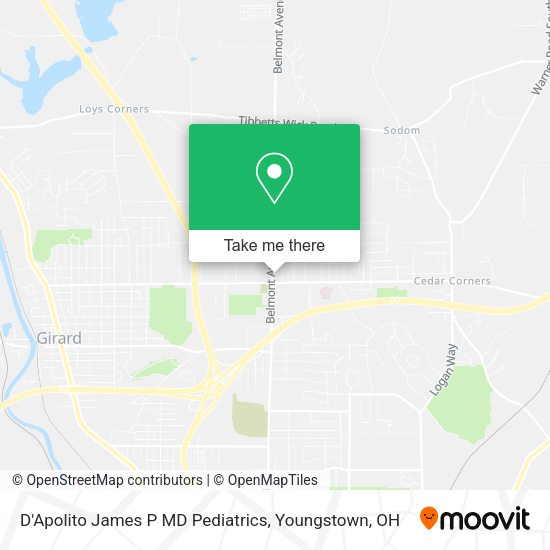 Mapa de D'Apolito James P MD Pediatrics