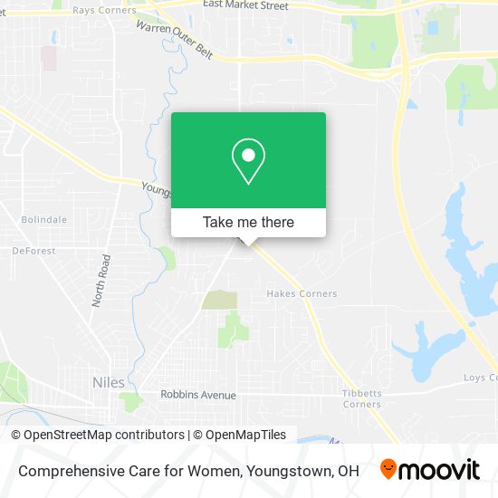 Comprehensive Care for Women map