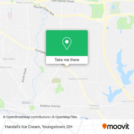 Handel's Ice Cream map