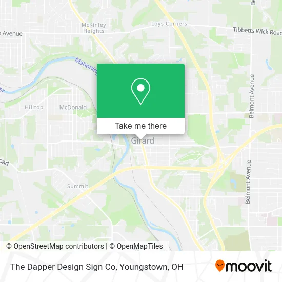 The Dapper Design Sign Co map