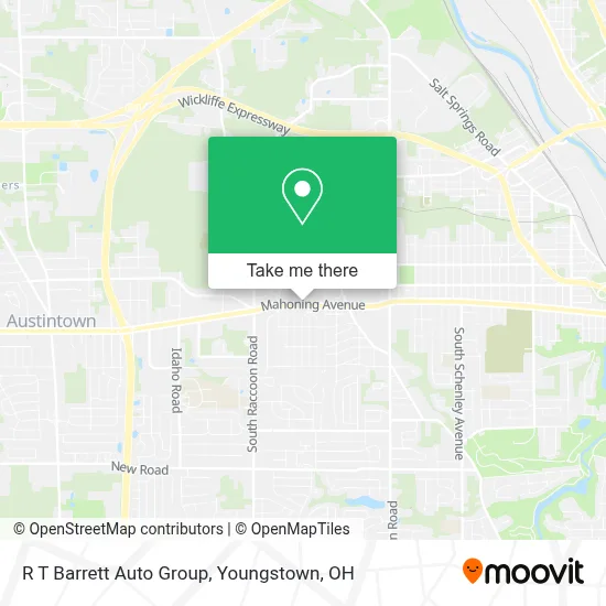 R T Barrett Auto Group map