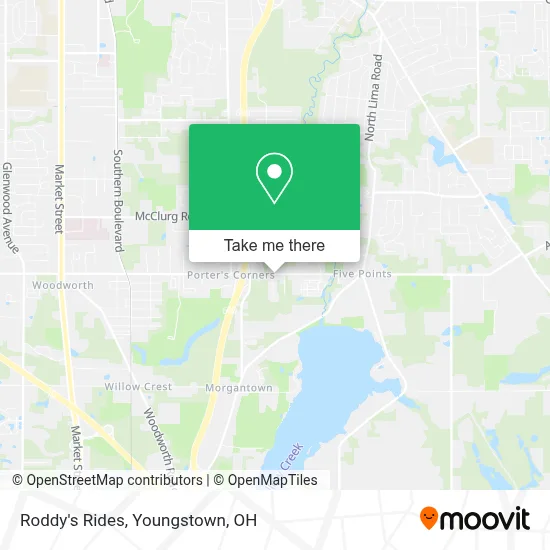 Roddy's Rides map