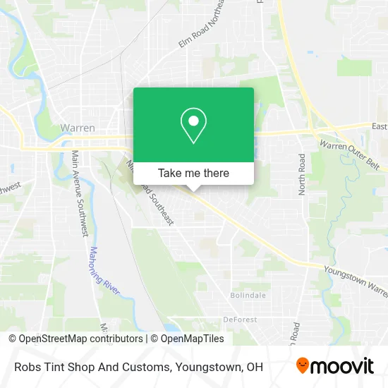 Robs Tint Shop And Customs map