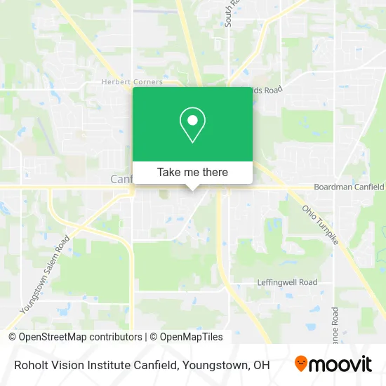 Roholt Vision Institute Canfield map