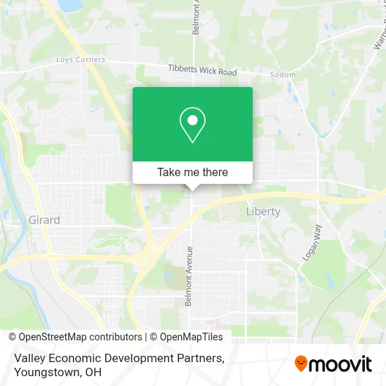 Valley Economic Development Partners map