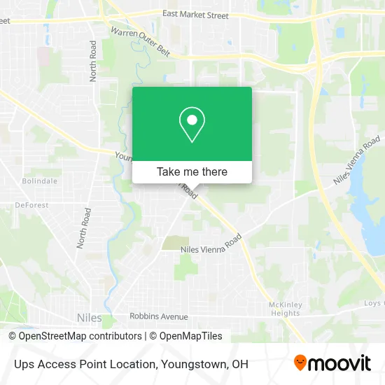 Ups Access Point Location map