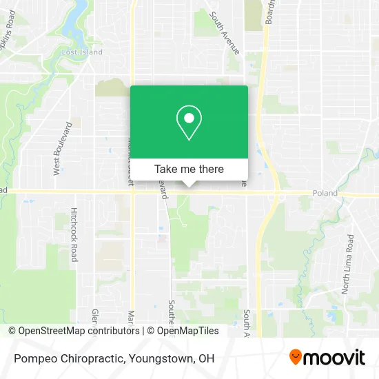 Pompeo Chiropractic map