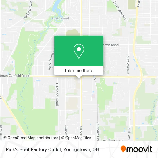 Rick's Boot Factory Outlet map