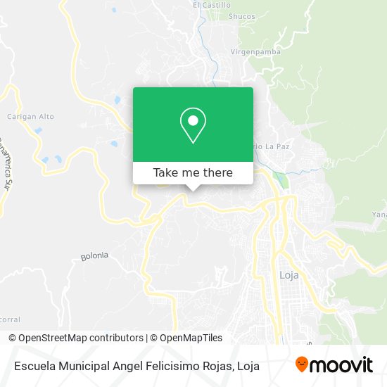 Mapa de Escuela Municipal Angel Felicisimo Rojas