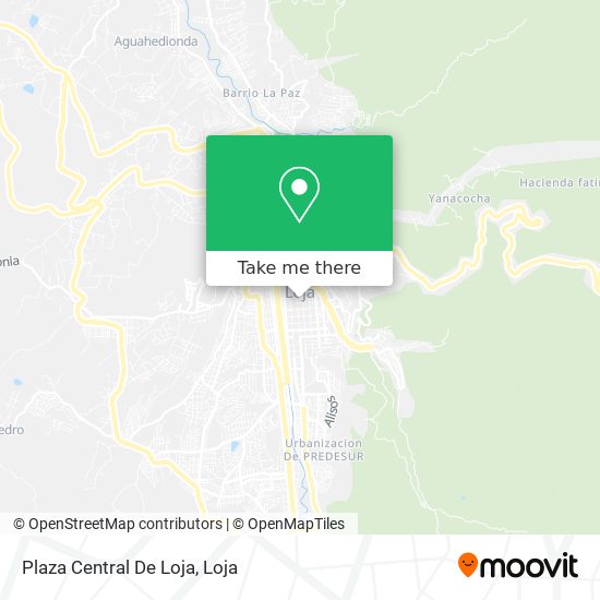 Mapa de Plaza Central De Loja