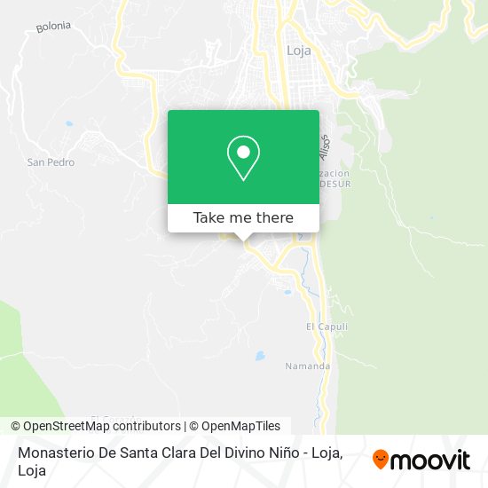 Mapa de Monasterio De Santa Clara Del Divino Niño - Loja