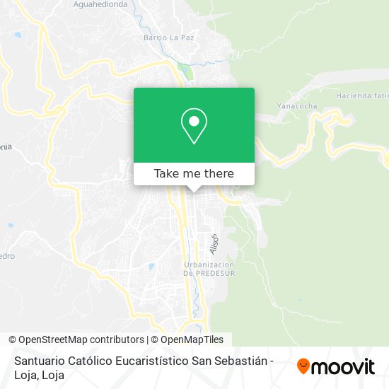 Santuario Católico Eucaristístico San Sebastián - Loja map
