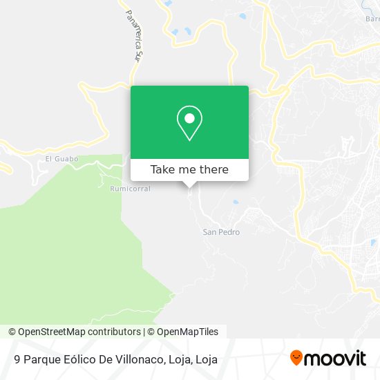Mapa de 9 Parque Eólico De Villonaco, Loja
