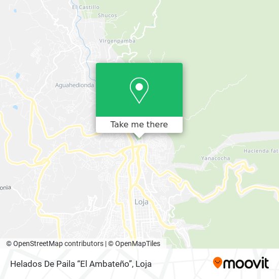 Helados De Paila “El Ambateño” map