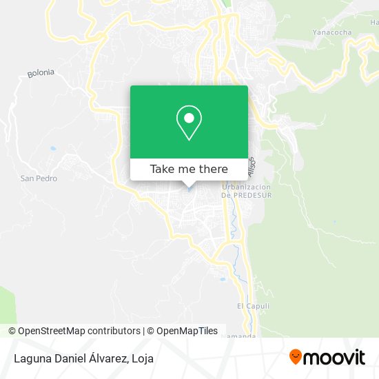 Mapa de Laguna Daniel Álvarez