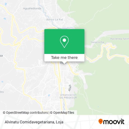 Alvinatu Comidavegetariana map