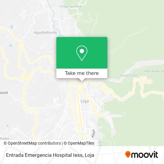 Mapa de Entrada Emergencia Hospital Iess
