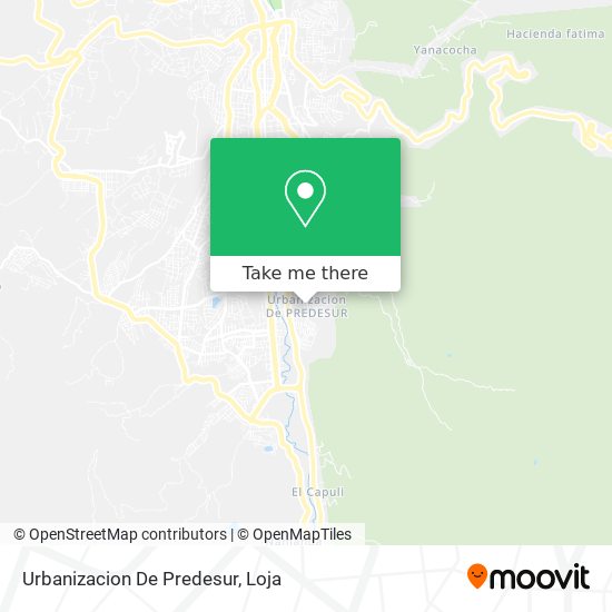 Urbanizacion De Predesur map