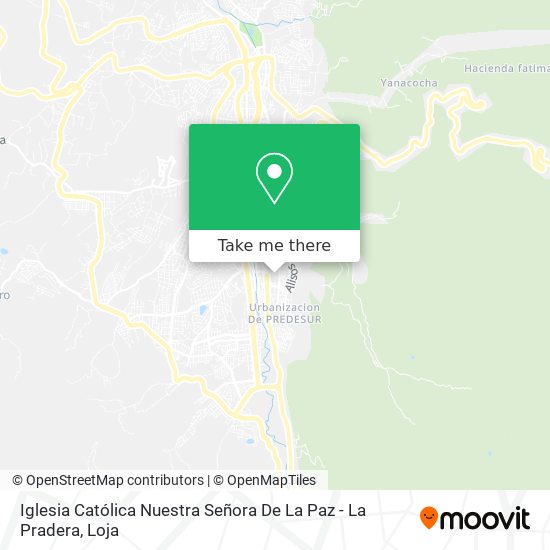 How to get to Iglesia Católica Nuestra Señora De La Paz - La Pradera in  Loja by Bus?