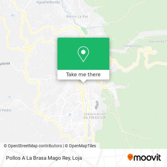 Mapa de Pollos A La Brasa Mago Rey