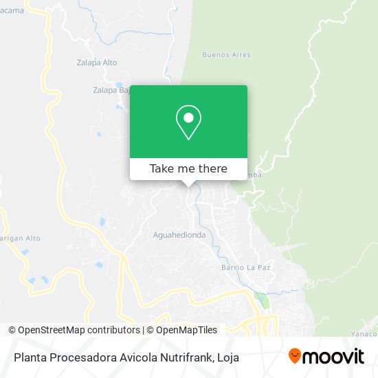 Planta Procesadora Avicola Nutrifrank map