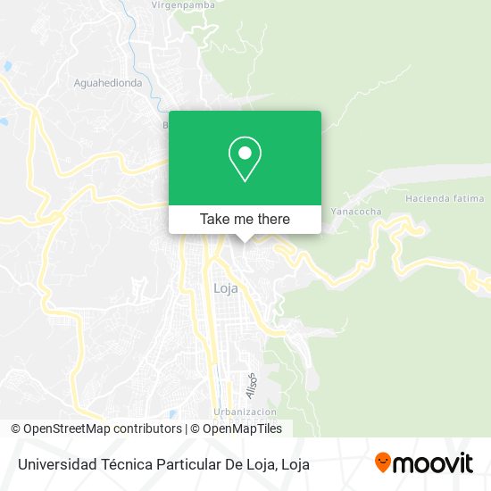 Mapa de Universidad Técnica Particular De Loja