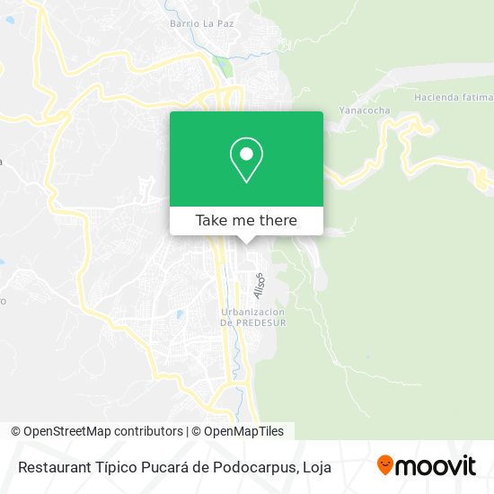 Restaurant Típico Pucará de Podocarpus map