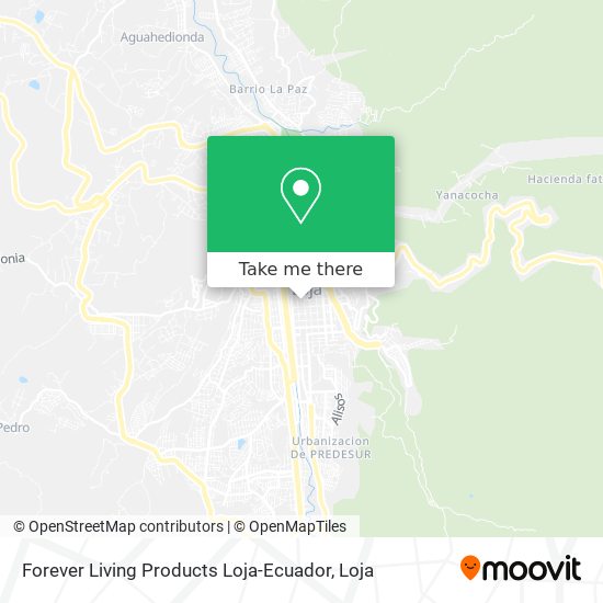 Mapa de Forever Living Products Loja-Ecuador