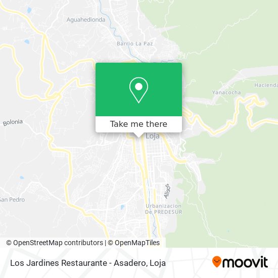 Mapa de Los Jardines Restaurante - Asadero