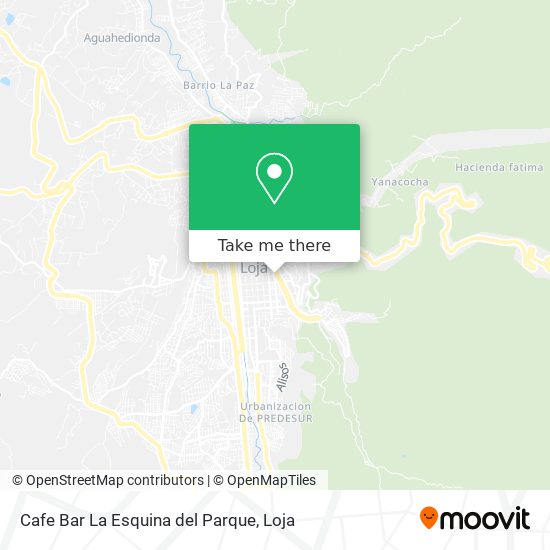 Cafe Bar La Esquina del Parque map