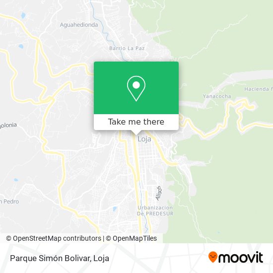 Parque Simón Bolivar map