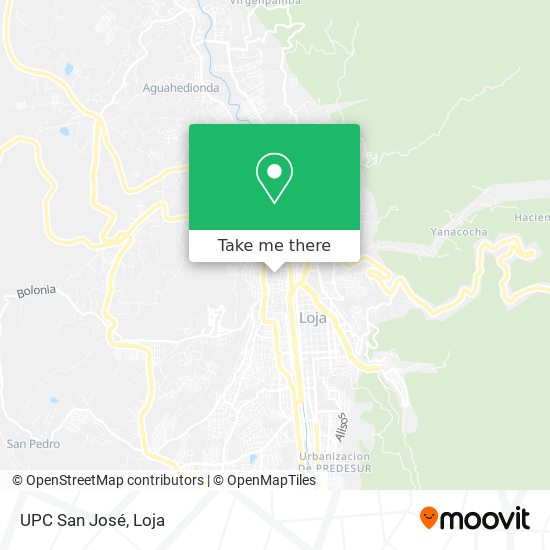 UPC San José map