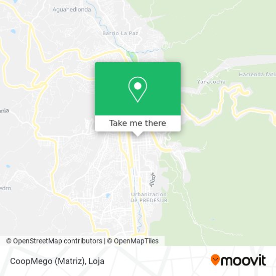 Mapa de CoopMego (Matriz)