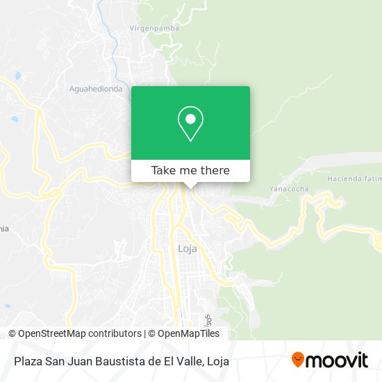Plaza San Juan Baustista de El Valle map