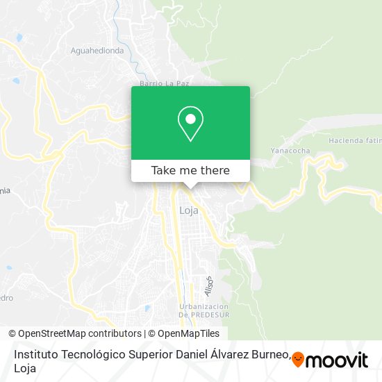 Instituto Tecnológico Superior Daniel Álvarez Burneo map