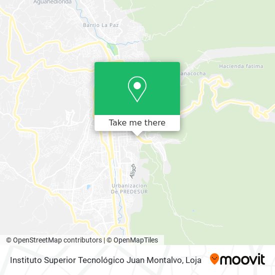 Instituto Superior Tecnológico Juan Montalvo map