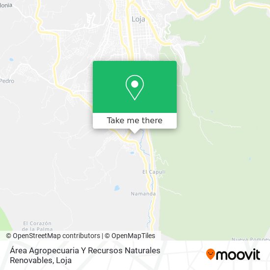 Mapa de Área Agropecuaria Y Recursos Naturales Renovables