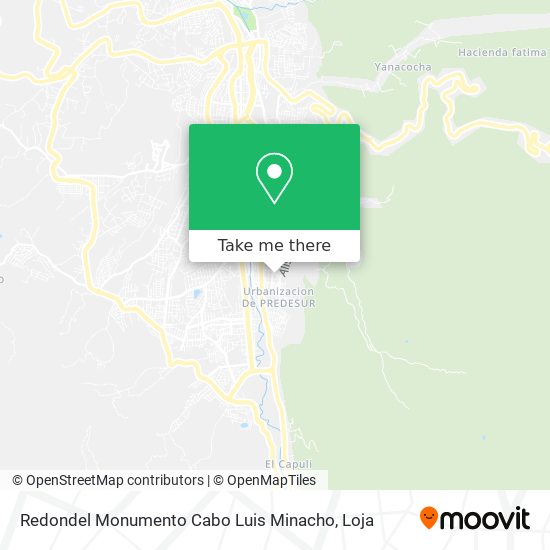 Mapa de Redondel Monumento Cabo Luis Minacho