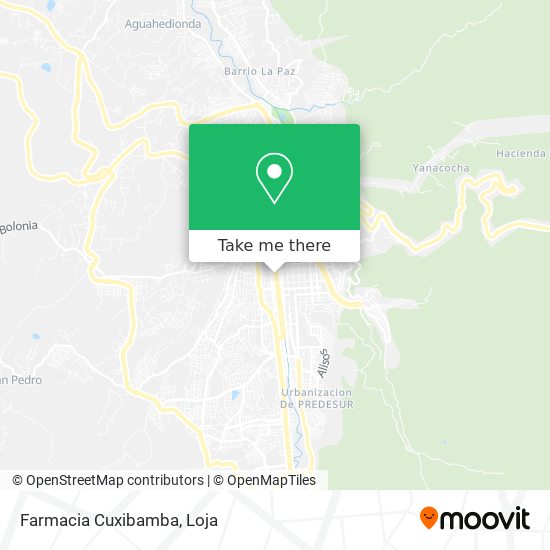 Mapa de Farmacia Cuxibamba
