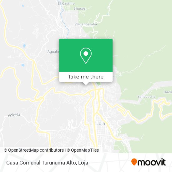 Mapa de Casa Comunal Turunuma Alto